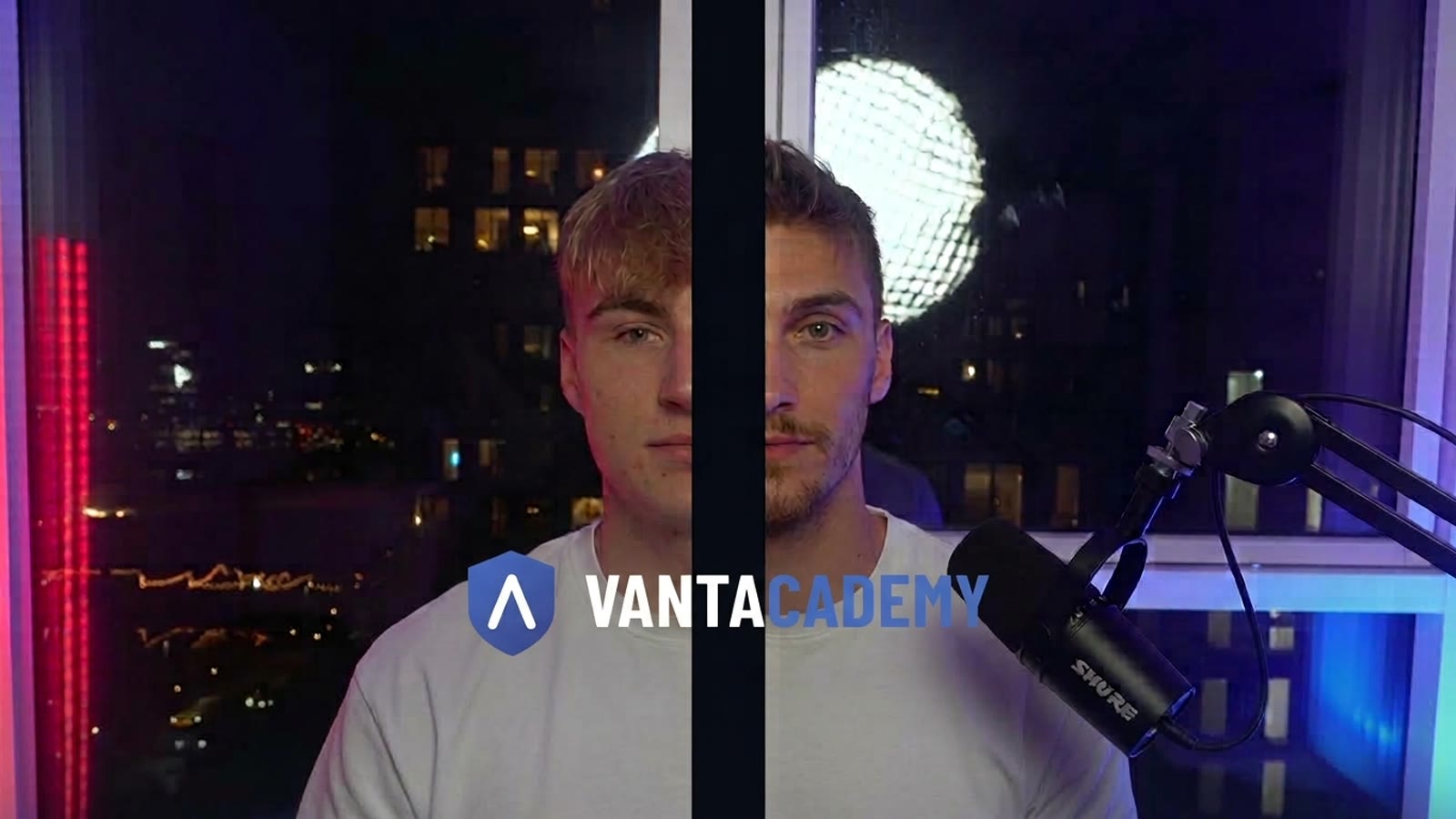 Tobias og Mathias i studiet